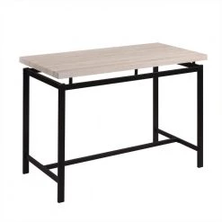 Beige 5 Piece Dining Set with Counter and Pub Height, Pine Dining Table with 4 Chairs by ZIRUWU -ZIRUWU || Prepac Shop beige ziruwu dining room sets zt zqp2dts 1f 1000