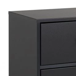 Milo Mid Century Modern 7-Drawer Black Dresser 33.75" H x 52.5" W x 16" D by Prepac -ZIRUWU || Prepac Shop black prepac dressers bdbr 1407 1 44 1000