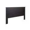 Black King Flat Panel Headboard by Prepac