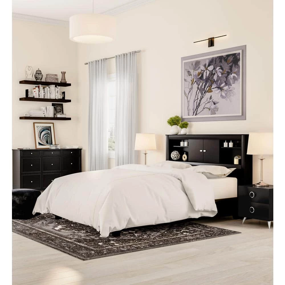 Kallisto Black Double/Queen Headboard by Prepac 9 Kallisto Black Double/Queen Headboard by Prepac - Image 9