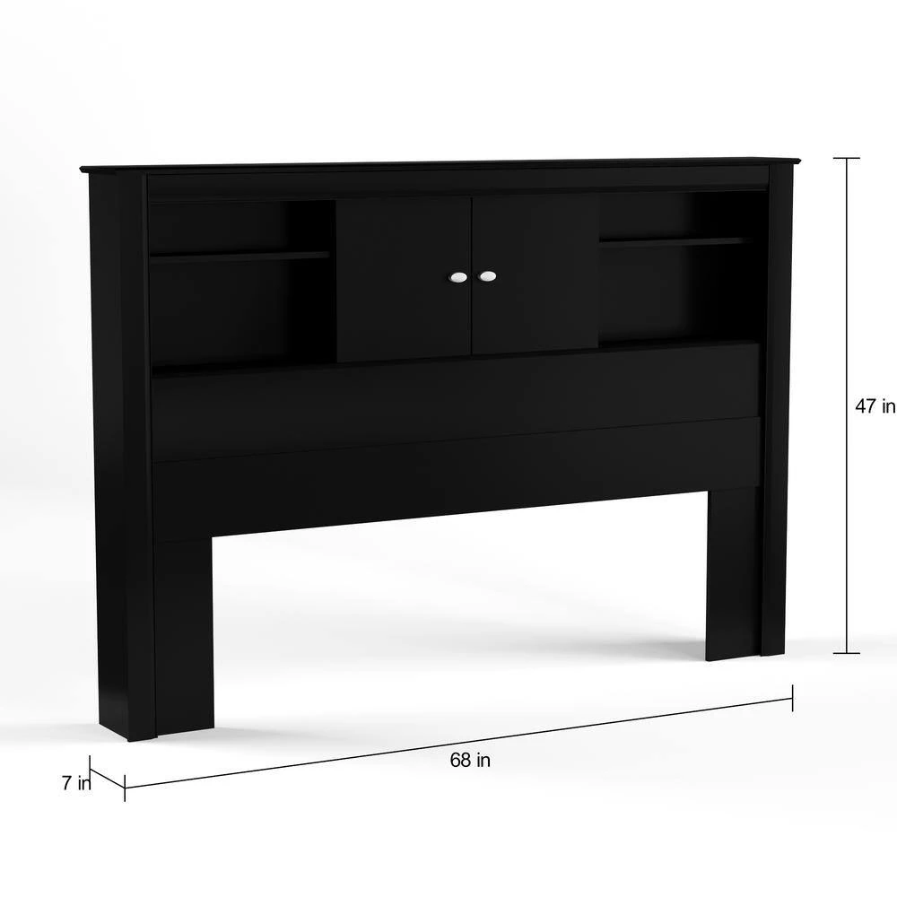 Kallisto Black Double/Queen Headboard by Prepac 8 Kallisto Black Double/Queen Headboard by Prepac - Image 8