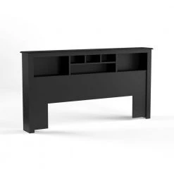 Sonoma Black King Headboard by Prepac -ZIRUWU || Prepac Shop black prepac headboards bsh 8445 1d 1000