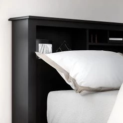 Sonoma Black King Headboard by Prepac -ZIRUWU || Prepac Shop black prepac headboards bsh 8445 66 1000