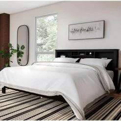 Sonoma Black King Headboard by Prepac -ZIRUWU || Prepac Shop black prepac headboards bsh 8445 a0 1000