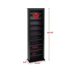 Black Media Storage by Prepac -ZIRUWU || Prepac Shop black prepac media storage bmb 0400 4f 1000