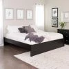 Select Black King 4-Post Platform Bed by Prepac