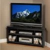 AV 48 in. Black Composite TV Stand Fits TVs Up to 48 in. with Cable Management by Prepac