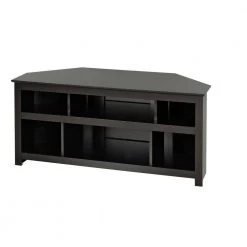 AV 48 in. Black Composite TV Stand Fits TVs Up to 48 in. with Cable Management by Prepac -ZIRUWU || Prepac Shop black prepac tv stands bcv 4722 76 1000
