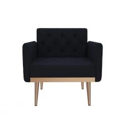 Arm Chair Accent Chair, leisure single sofa with Rose Golden feet by ZIRUWU