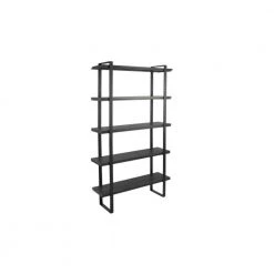 39.40 in. Wide Black 5 Bookcase by ZIRUWU