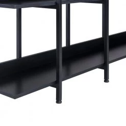 71 in. Black Wood 5 Shelf Standard Bookcase by ZIRUWU -ZIRUWU || Prepac Shop black ziruwu bookcases bookshelves zzq wqy11a 44 1000