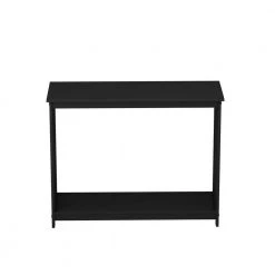 39.37in. Black Console Table, Classic Entryway Table for Home by ZIRUWU