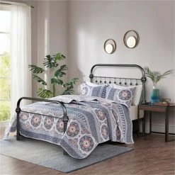 Bed Frame Twin Size Metal Platform Bed , Box Spring Replacement with Headboard Black by ZIRUWU -ZIRUWU || Prepac Shop black ziruwu platform beds zqp pf23b 31 1000