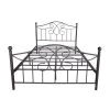 54.53 in. W Black Full Metal Frame Platform Bed ,Solid Sturdy Steel Slat Support,No Box Spring Needed and Easy Assembly by ZIRUWU