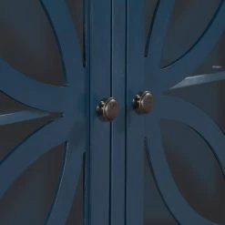 Blue Accent Storage Cabinet with Adjustable Shelf by ZIRUWU -ZIRUWU || Prepac Shop blue ziruwu accent cabinets zzq wqy63a 1f 1000