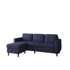 27.50 in. W Sectional Sofa 2-Piece Linen L-Shape 3-Seater Couch in Blue with Movable Ottoman for Small Space by ZIRUWU -ZIRUWU || Prepac Shop blue ziruwu sectional sofas zt zqp5sfa c3 1000