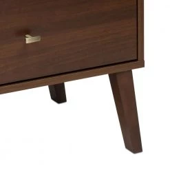 Milo Mid Century Modern 6-Drawer Cherry Tall Chest 56.75 in. H x 25 in. W x 16 in. D by Prepac -ZIRUWU || Prepac Shop cherry prepac chest of drawers cdbh 1410 1 1f 1000