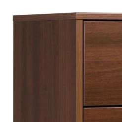 Milo Mid Century Modern 6-Drawer Cherry Tall Chest 56.75 in. H x 25 in. W x 16 in. D by Prepac -ZIRUWU || Prepac Shop cherry prepac chest of drawers cdbh 1410 1 44 1000