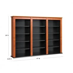 Cherry Media Storage by Prepac -ZIRUWU || Prepac Shop cherry prepac media storage cfw 0523 40 1000
