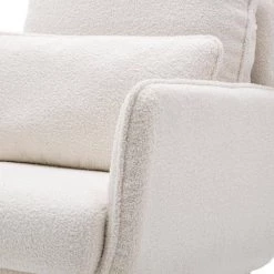 Cream White Altay Velvet Leisure Accent Chair by ZIRUWU -ZIRUWU || Prepac Shop cream white ziruwu accent chairs zt zqp1ac 44 1000