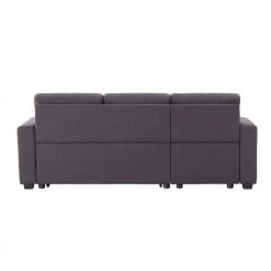 83 in. Dark Gray Pull Out Sleeper Sofa Reversible L-Shape Sofa Bed by ZIRUWU -ZIRUWU || Prepac Shop dark gray ziruwu sofa beds zzq wqy78a 66 1000