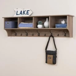 Drifted Gray Wall Mounted Coat Rack by Prepac