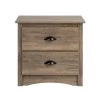 Salt Spring 2-Drawer Drifted Gray Nightstand by Prepac