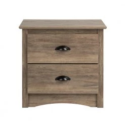 Salt Spring 2-Drawer Drifted Gray Nightstand by Prepac