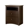 Fremont 2-Drawer Espresso Nightstand by Prepac