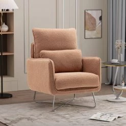 Espresso Altay Velvet Leisure Accent Chair by ZIRUWU -ZIRUWU || Prepac Shop espresso ziruwu accent chairs zt zqp3ac c3 1000