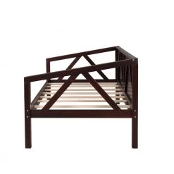 Brown Twin size Daybed, Wood Slat Support by ZIRUWU -ZIRUWU || Prepac Shop espresso ziruwu daybeds zt zqp10db 44 1000