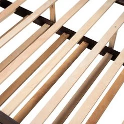 Brown Full Size Daybed Wood Bed with Twin Size Trundle by ZIRUWU -ZIRUWU || Prepac Shop espresso ziruwu daybeds zt zqp3db fa 1000