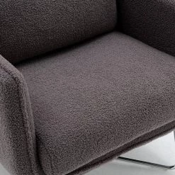 Grey Altay Velvet Leisure Accent Chair by ZIRUWU -ZIRUWU || Prepac Shop gray ziruwu accent chairs zt zqp2ac 76 1000