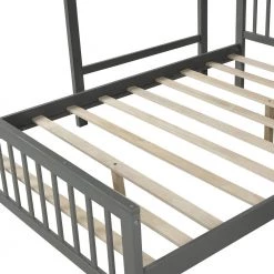 Twin over Full Loft Bed in Gray by ZIRUWU -ZIRUWU || Prepac Shop gray ziruwu loft beds zzq wqy06a 44 1000