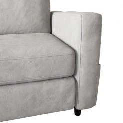 27.5in. W Sectional Sofa 2-Piece L-Shape Linen 3-Seater Couch in Gray with Movable Ottoman for Small Space by ZIRUWU -ZIRUWU || Prepac Shop gray ziruwu sectional sofas zt zqp3sfa 4f 1000