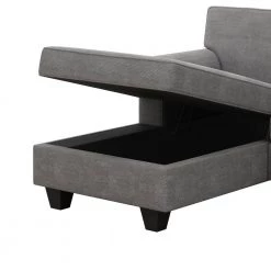 116 in. Wide Square Arm Fabric U Shaped Sofa in Gray by ZIRUWU -ZIRUWU || Prepac Shop gray ziruwu sofas couches zzq wqy58a 44 1000