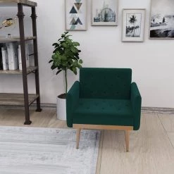 Arm Chair Accent Chair, leisure single sofa with Rose Golden feet by ZIRUWU -ZIRUWU || Prepac Shop green ziruwu accent chairs zt zqpac3b 31 1000