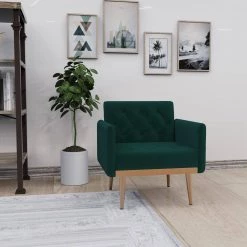 Arm Chair Accent Chair, leisure single sofa with Rose Golden feet by ZIRUWU -ZIRUWU || Prepac Shop green ziruwu accent chairs zt zqpac3b 4f 1000