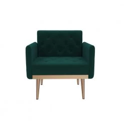 Arm Chair Accent Chair, leisure single sofa with Rose Golden feet by ZIRUWU