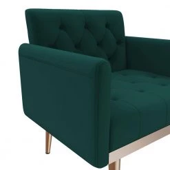 Arm Chair Accent Chair, leisure single sofa with Rose Golden feet by ZIRUWU -ZIRUWU || Prepac Shop green ziruwu accent chairs zt zqpac3b c3 1000