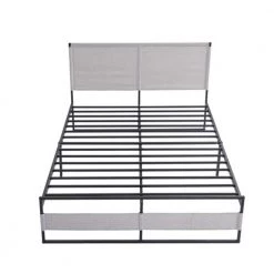 Metal Bed Frame 14 Inch Full Size with Headboard and Footboard, Mattress Platform with 12 Inch Storage Space by ZIRUWU