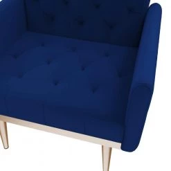Arm Chair Accent Chair, leisure single sofa with Rose Golden feet by ZIRUWU -ZIRUWU || Prepac Shop navy ziruwu accent chairs zt zqpac2b 1f 1000