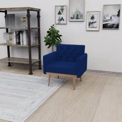 Arm Chair Accent Chair, leisure single sofa with Rose Golden feet by ZIRUWU -ZIRUWU || Prepac Shop navy ziruwu accent chairs zt zqpac2b 4f 1000