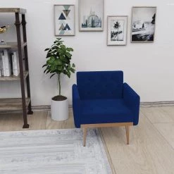 Arm Chair Accent Chair, leisure single sofa with Rose Golden feet by ZIRUWU -ZIRUWU || Prepac Shop navy ziruwu accent chairs zt zqpac2b c3 1000