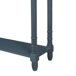 Antique Navy Console Table Sofa Table Easy Assembly with Two Storage Drawers and Bottom Shelf for Living Room by ZIRUWU -ZIRUWU || Prepac Shop navy ziruwu sideboards buffet tables zt zqp3ct 4f 1000