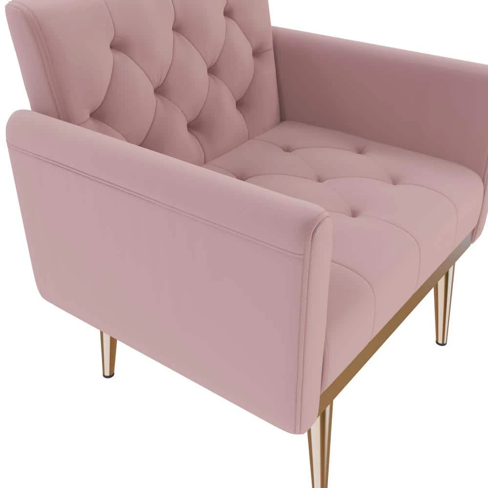 Arm Chair Accent Chair, leisure single sofa with Rose Golden feet by ZIRUWU 4 Arm Chair Accent Chair, leisure single sofa with Rose Golden feet by ZIRUWU - Image 4