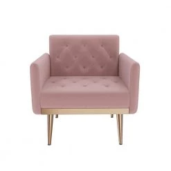 Arm Chair Accent Chair, leisure single sofa with Rose Golden feet by ZIRUWU