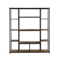 59.00 in. Wide Tiger 4 BookcaseOpen Freestanding Storage Shelf with Metal Frame by ZIRUWU
