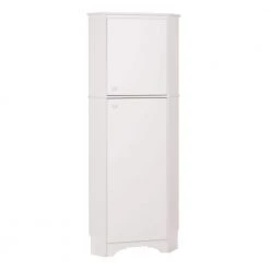 Elite Tall White laminate Storage Cabinet by Prepac