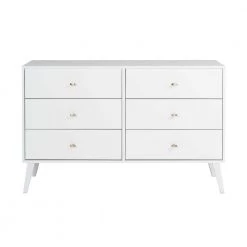 6-Drawer Milo Mid Century Modern Dresser by Prepac